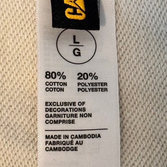 Caterpillar Women's Off-White Crew Neck Sweater - Picture 4 of 4